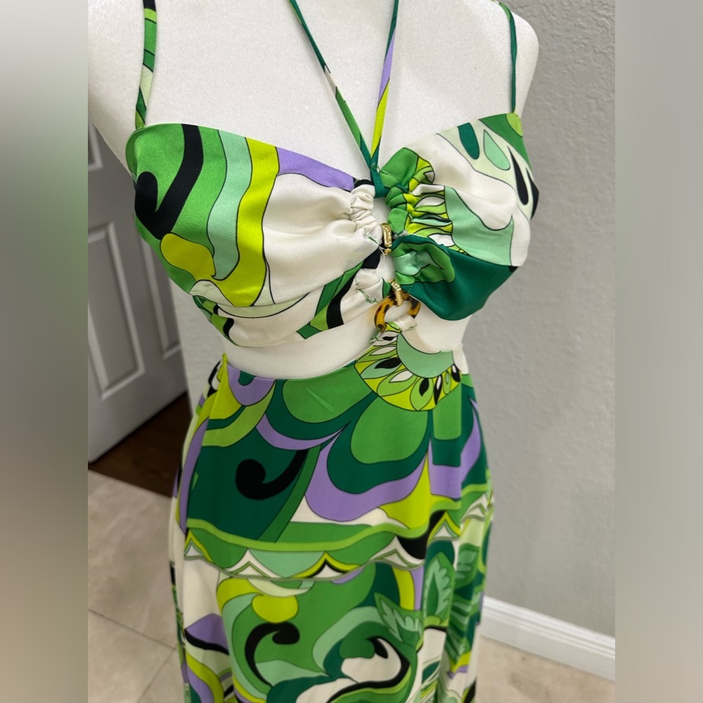 Beautiful spring summer dress sexy vacation maxi